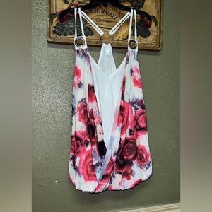 Floral nice dressy tank top